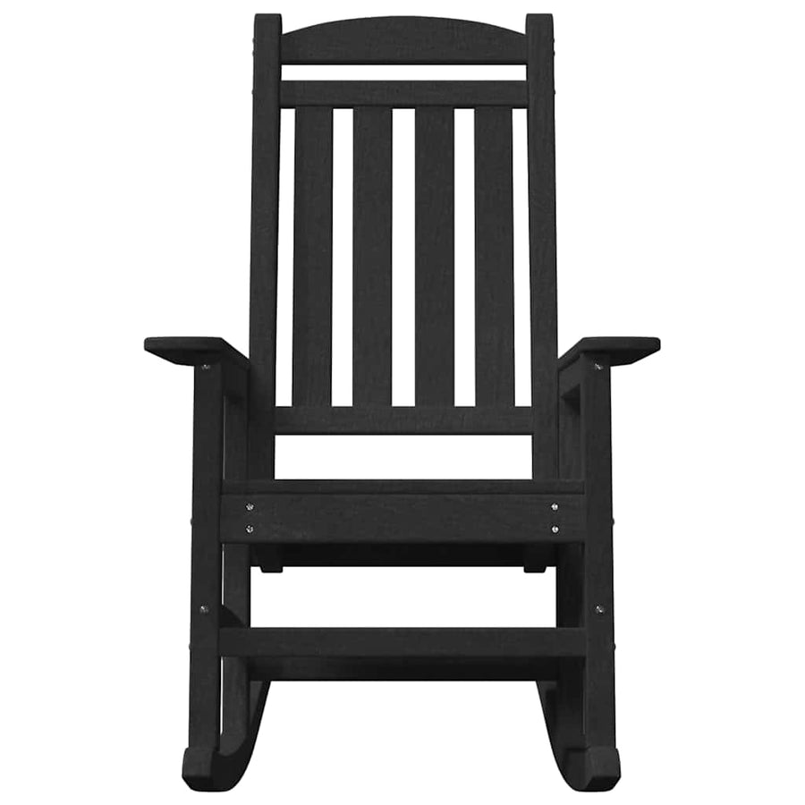Tuin Schommelstoel Zwart 92 x 70 x 108cm HDPE
