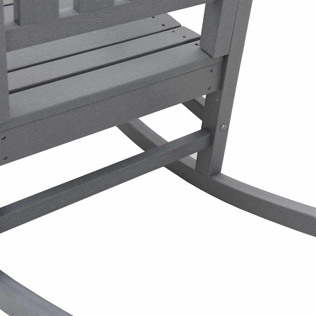 Tuin Schommelstoel Lichtgrijs 92 x 70 x 108cm HDPE