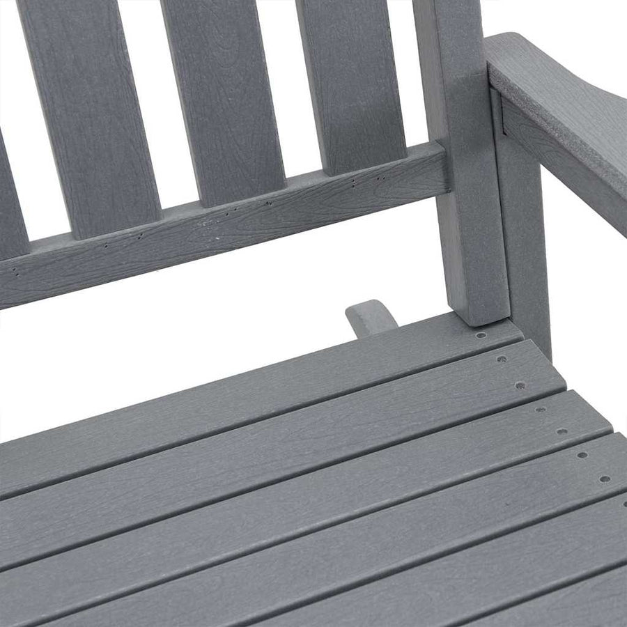 Tuin Schommelstoel Lichtgrijs 92 x 70 x 108cm HDPE