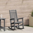 Tuinstoel schommelstoel lichtgrijs 92x70x108 cm HDPE