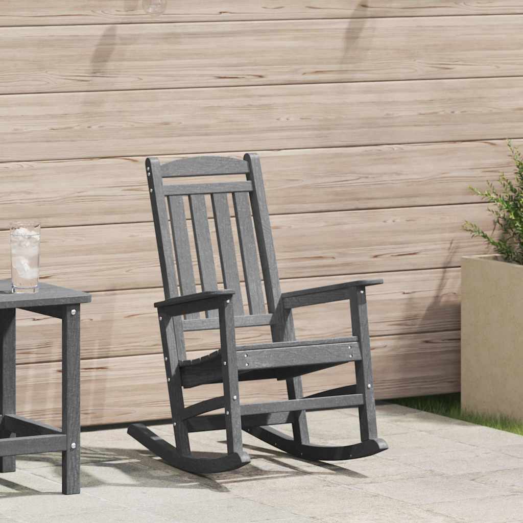 Tuin Schommelstoel Lichtgrijs 92 x 70 x 108cm HDPE