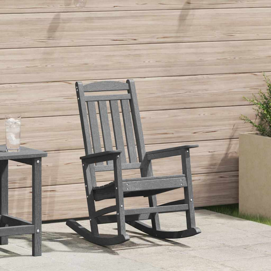 Tuin Schommelstoel Lichtgrijs 92 x 70 x 108cm HDPE