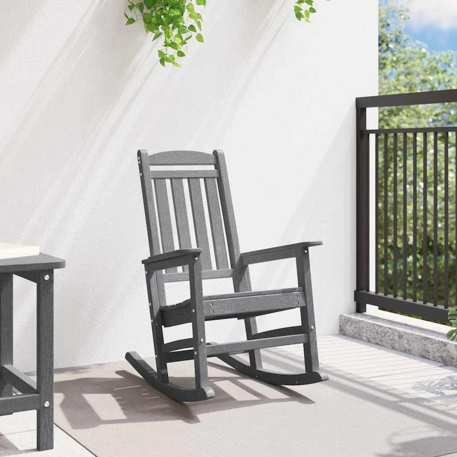 Tuin Schommelstoel Lichtgrijs 92 x 70 x 108cm HDPE