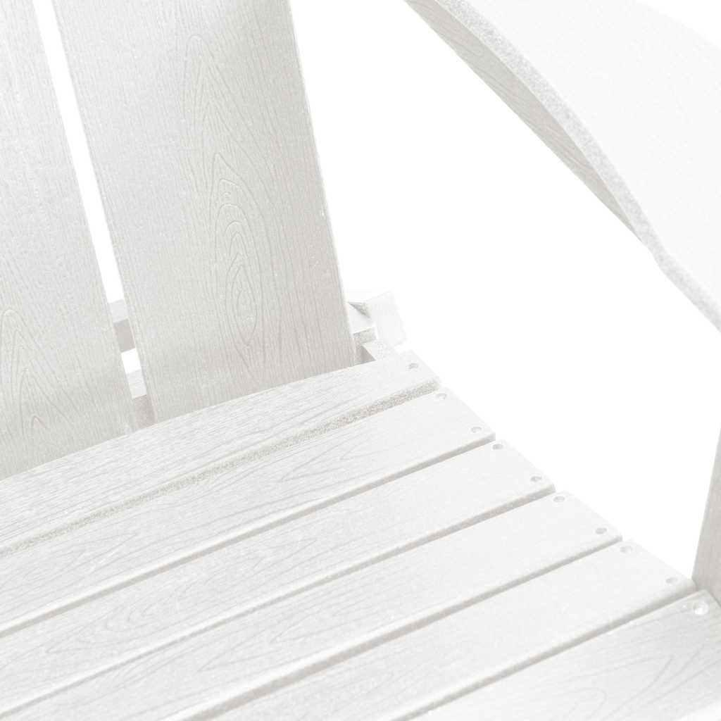 Vouw Adirondack Stoel 80,5 X 74,5 X 92 Cm Hdpe Wit