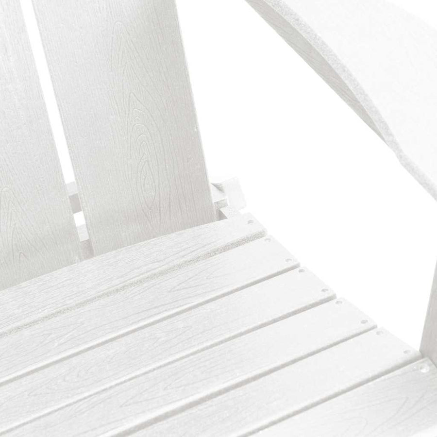Vouw Adirondack Stoel 80,5 X 74,5 X 92 Cm Hdpe Wit