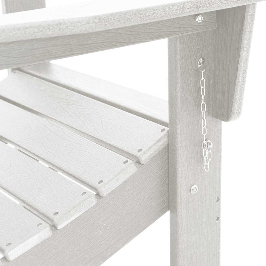 Vouw Adirondack Stoel 80,5 X 74,5 X 92 Cm Hdpe Wit