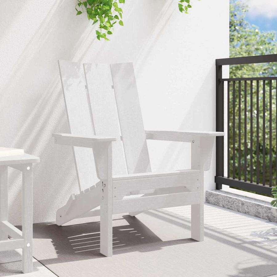 Vouw Adirondack Stoel 80,5 X 74,5 X 92 Cm Hdpe Wit
