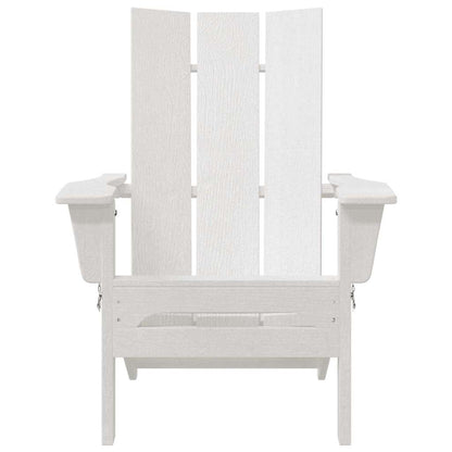 Vouw Adirondack Stoel 80,5 X 74,5 X 92 Cm Hdpe Wit