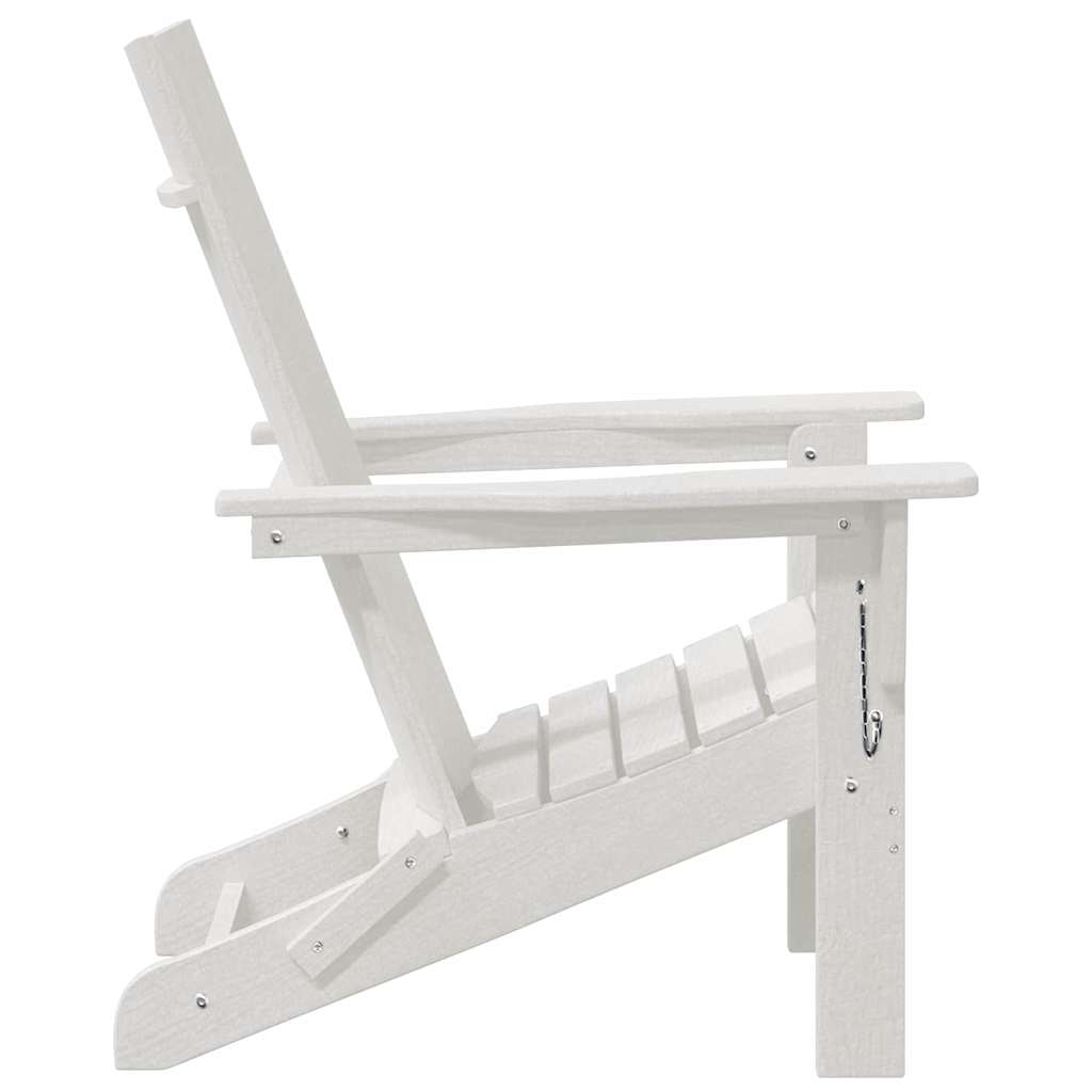 Vouw Adirondack Stoel 80,5 X 74,5 X 92 Cm Hdpe Wit