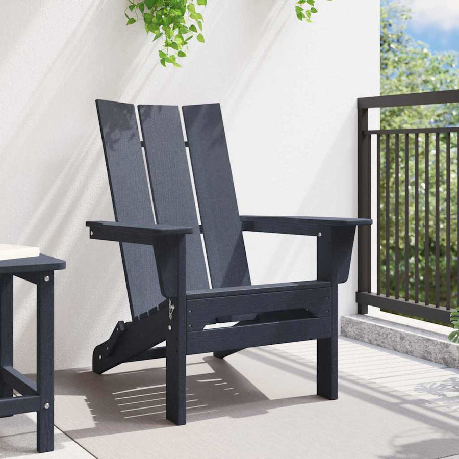 Vouw Adirondack Stoel 80,5 X 74,5 X 92 Cm Hdpe Marineblauw