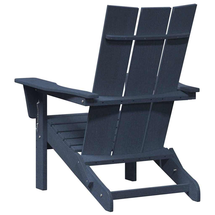 Vouw Adirondack Stoel 80,5 X 74,5 X 92 Cm Hdpe Marineblauw