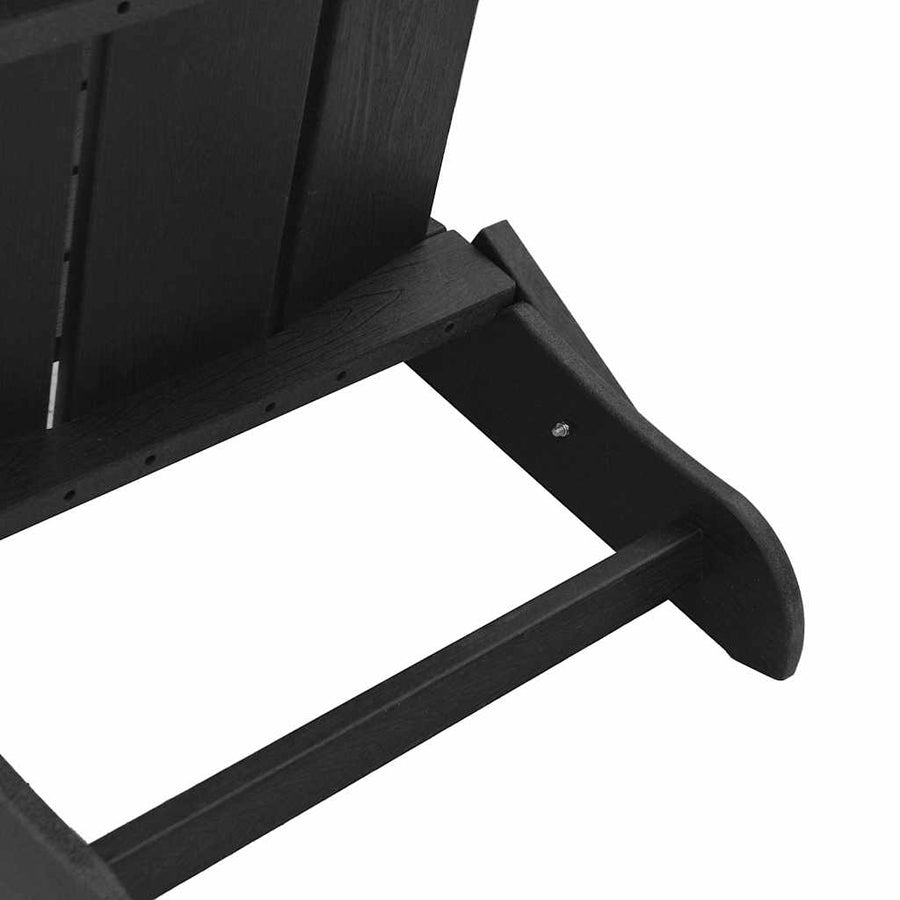 Vouw Adirondack Stoel 80,5 X 74,5 X 92 Cm Hdpe Zwart