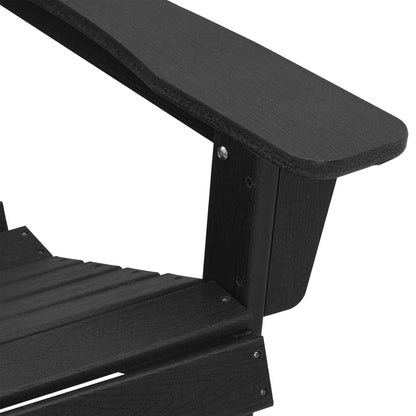 Adirondack-stoel Zwart 82 x 74 x 92 cm HDPE