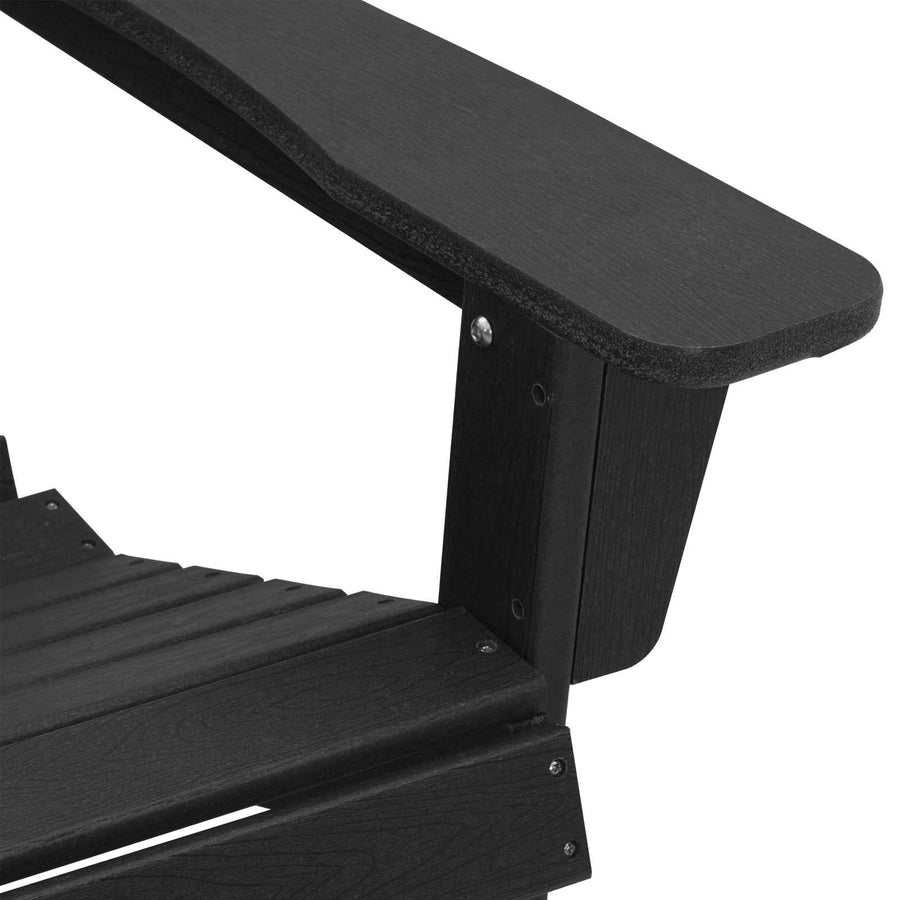 Adirondack-stoel Zwart 82 x 74 x 92 cm HDPE