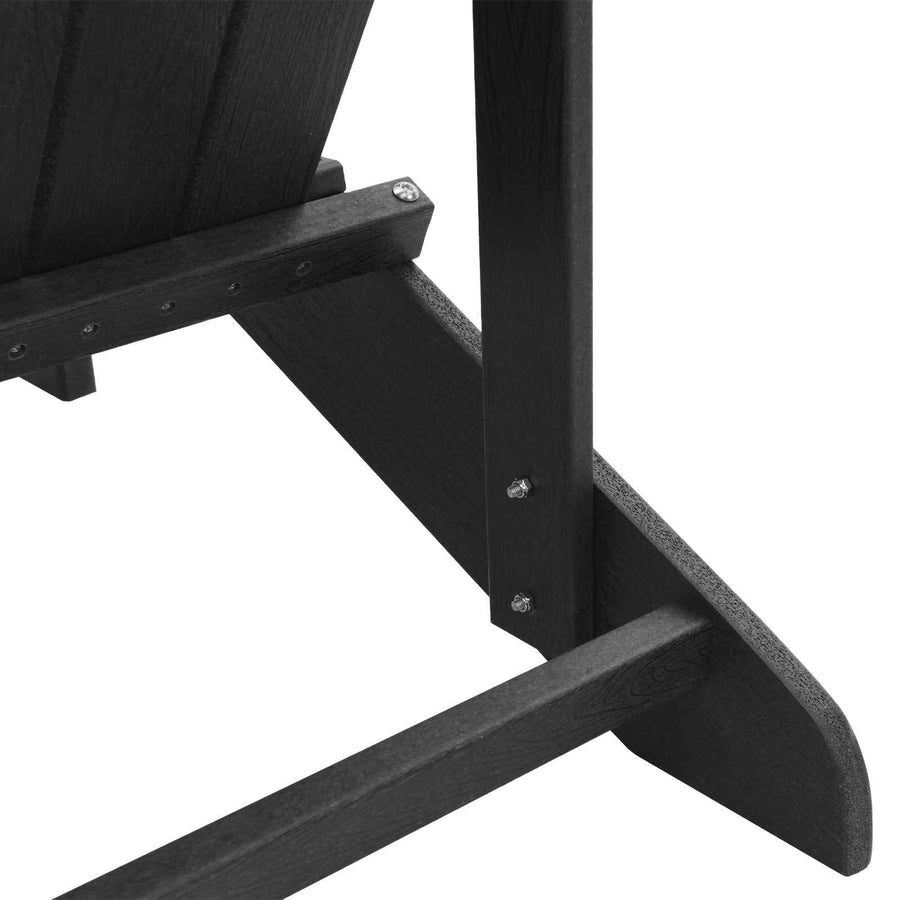 Adirondack-stoel Zwart 82 x 74 x 92 cm HDPE