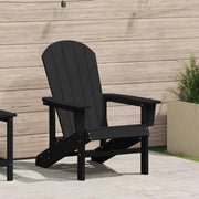 Adirondack stoel zwart 82x74x92 cm HDPE