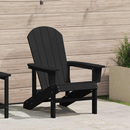 Adirondack-stoel Zwart 82 x 74 x 92 cm HDPE
