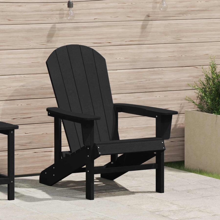 Adirondack-stoel Zwart 82 x 74 x 92 cm HDPE