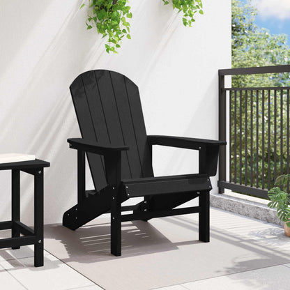 Adirondack-stoel Zwart 82 x 74 x 92 cm HDPE