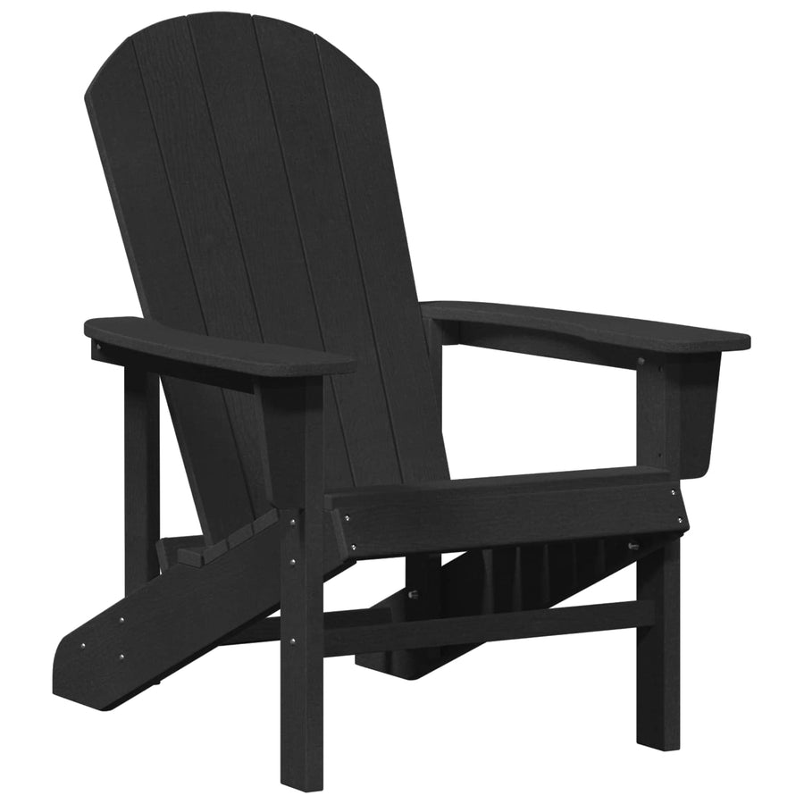 Adirondack-stoel Zwart 82 x 74 x 92 cm HDPE