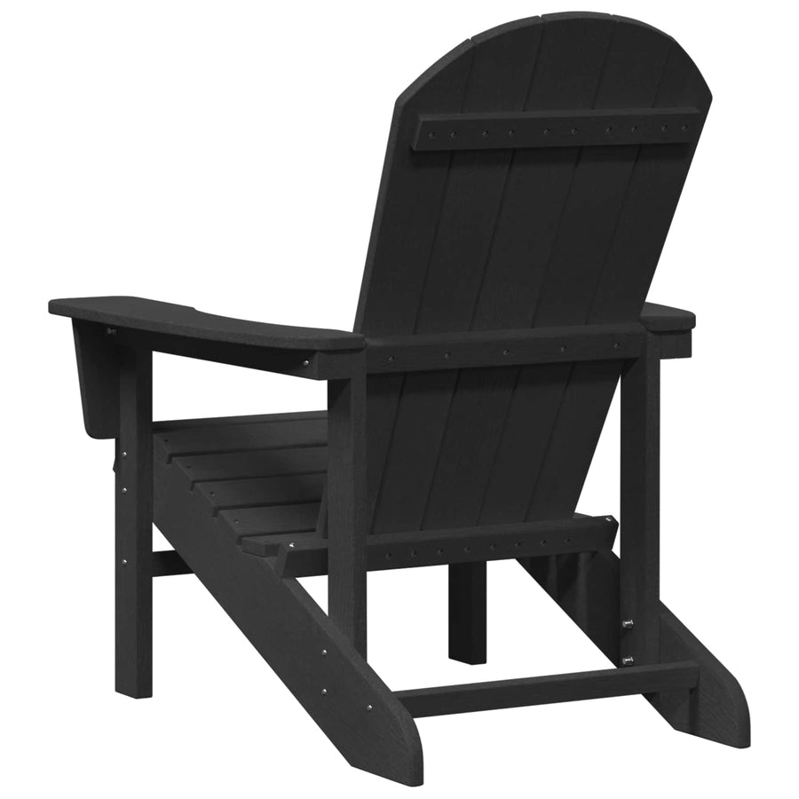 Adirondack-stoel Zwart 82 x 74 x 92 cm HDPE