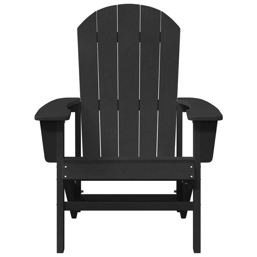 Adirondack-stoel Zwart 82 x 74 x 92 cm HDPE