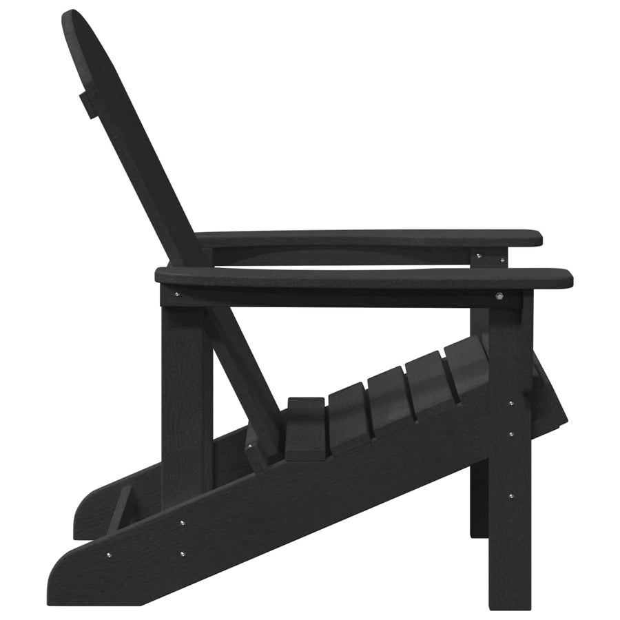 Adirondack-stoel Zwart 82 x 74 x 92 cm HDPE