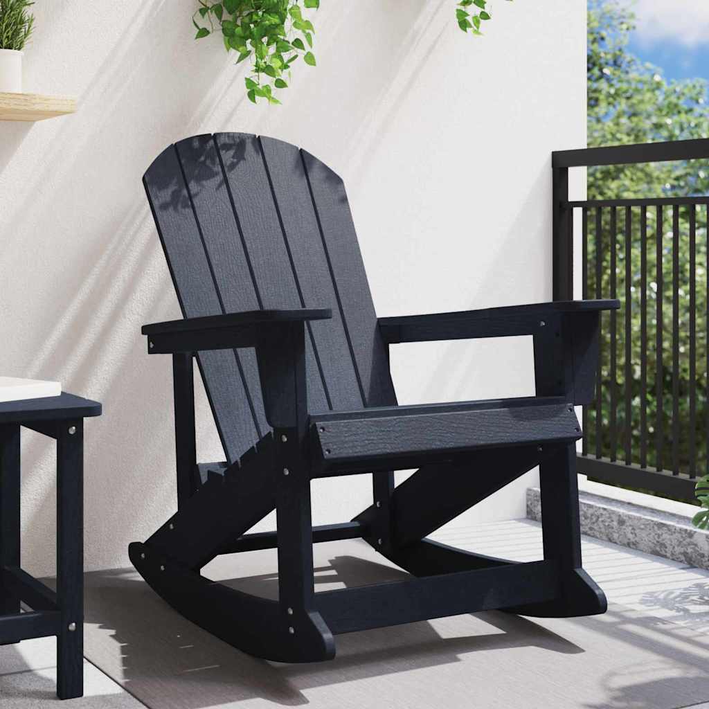 Adirondack Schommelstoel Marineblauw 92 x 73,5 x 92 cm HDPE