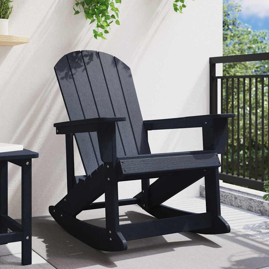 Adirondack Schommelstoel Marineblauw 92 x 73,5 x 92 cm HDPE