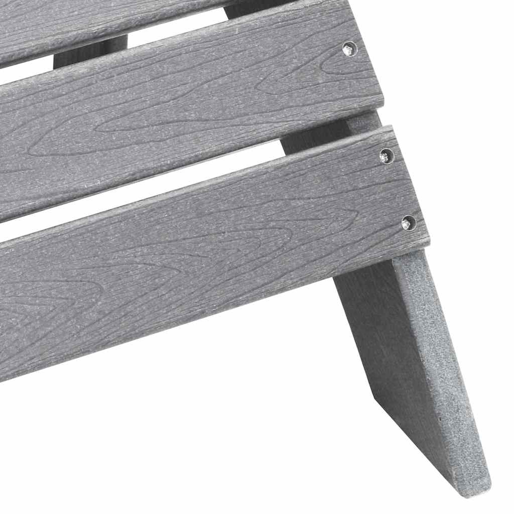 Adirondack-stoel Lichtgrijs 74 x 82 x 92cm HDPE