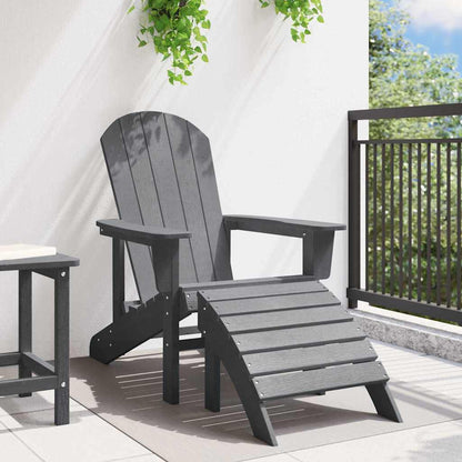 Adirondack-stoel Lichtgrijs 74 x 82 x 92cm HDPE