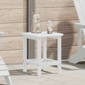 Side Table White 38 x 38 x 46 cm Polyethylene