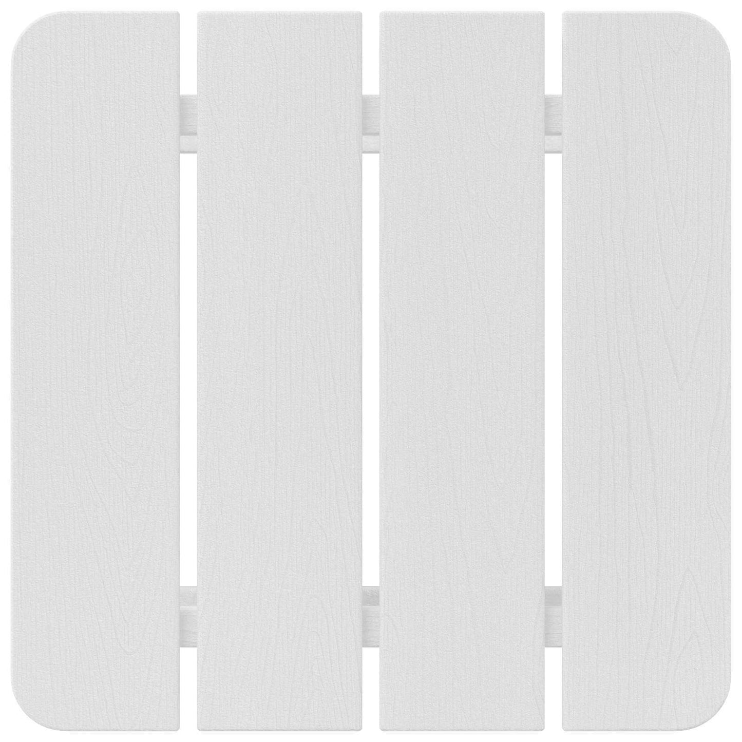 Bijzettafel Wit 38 x 38 x 46 cm Polyetheen