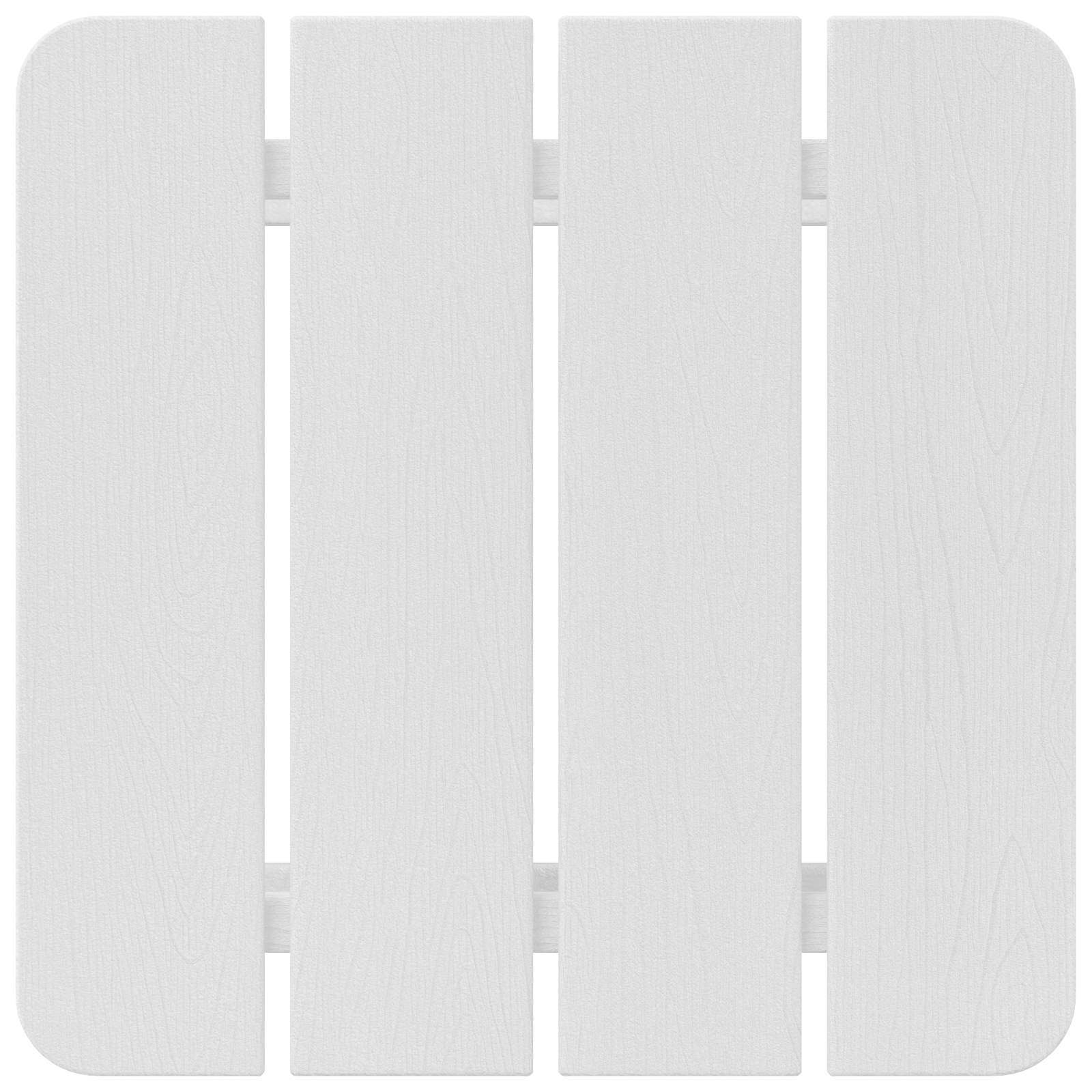 Bijzettafel Wit 38 x 38 x 46 cm Polyetheen