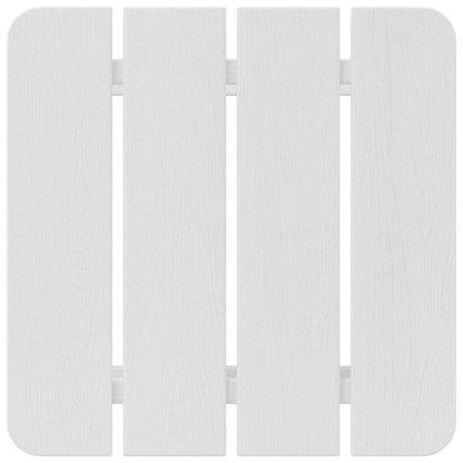 Bijzettafel Wit 38 x 38 x 46 cm Polyetheen