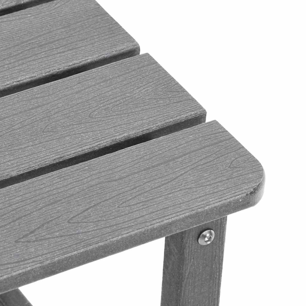 Adirondack Zij Tafel Lichtgrijs 38 x 38 x 46 cm HDPE