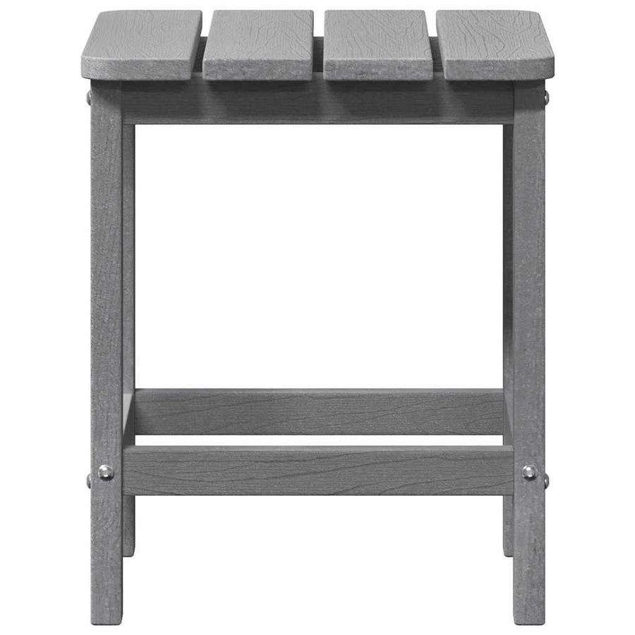 Adirondack Zij Tafel Lichtgrijs 38 x 38 x 46 cm HDPE