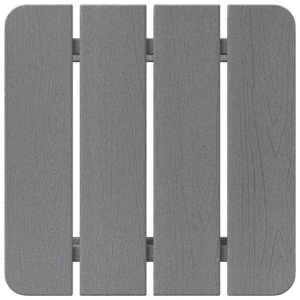 Adirondack Zij Tafel Lichtgrijs 38 x 38 x 46 cm HDPE