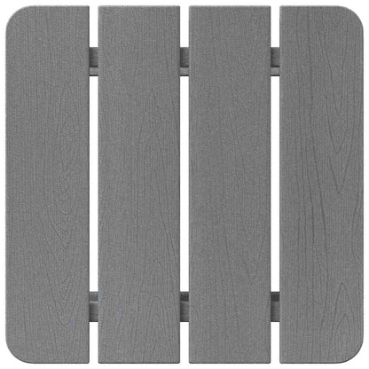 Adirondack Zij Tafel Lichtgrijs 38 x 38 x 46 cm HDPE
