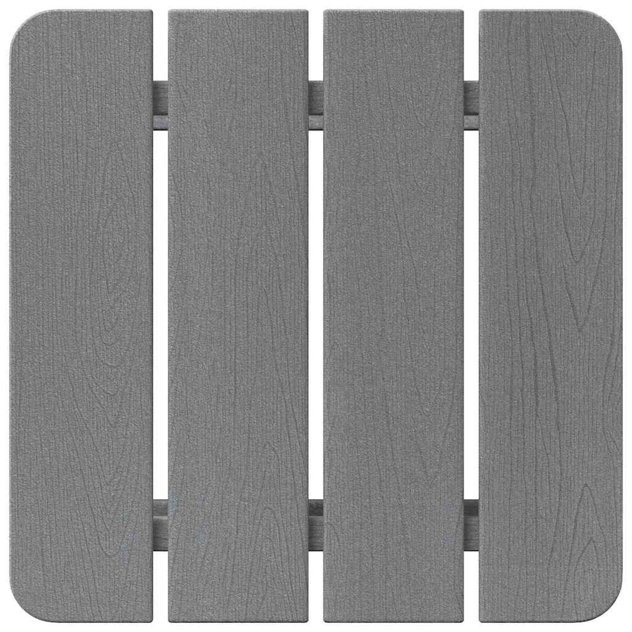 Adirondack Zij Tafel Lichtgrijs 38 x 38 x 46 cm HDPE