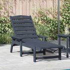Sun Lounger Navy Blue 195.5 x 53 x 98.5 cm HDPE