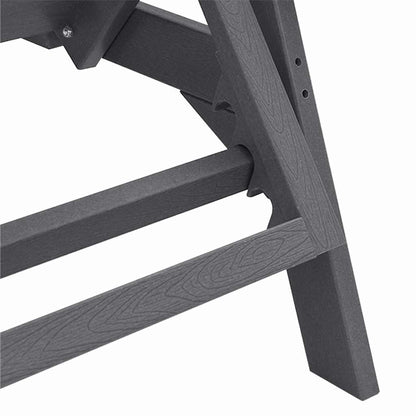 Ligstoel Lichtgrijs 195,5 x 53 x 98,5 cm HDPE