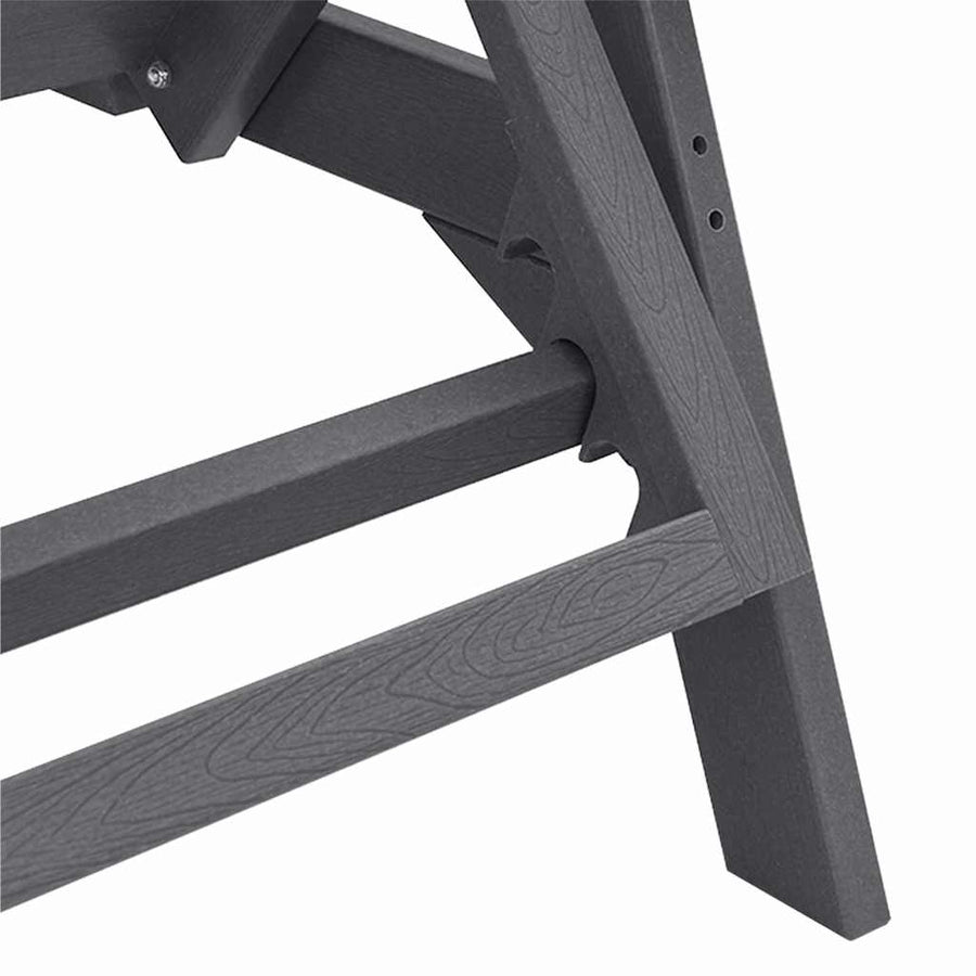 Ligstoel Lichtgrijs 195,5 x 53 x 98,5 cm HDPE