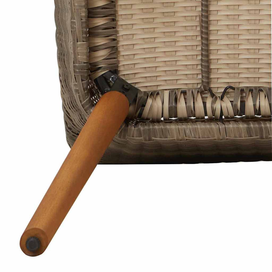 Tuinstoel met kussen 2 pcs Zwart 62,5 x 55 x 82 cm poly rattan