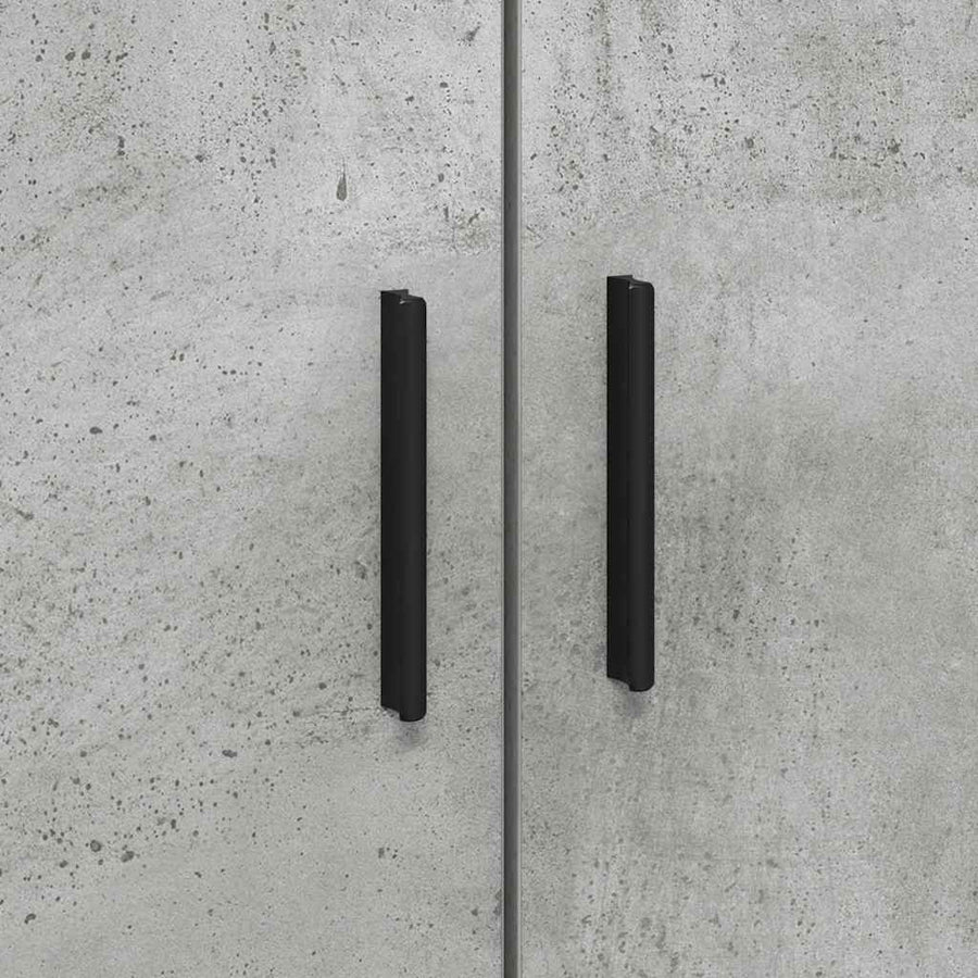 Bedframe met lade Beton Grijs 100 x 200 cm Bewerkt hout