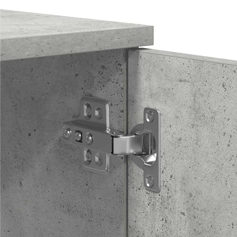 Bedframe met lade Beton Grijs 100 x 200 cm Bewerkt hout