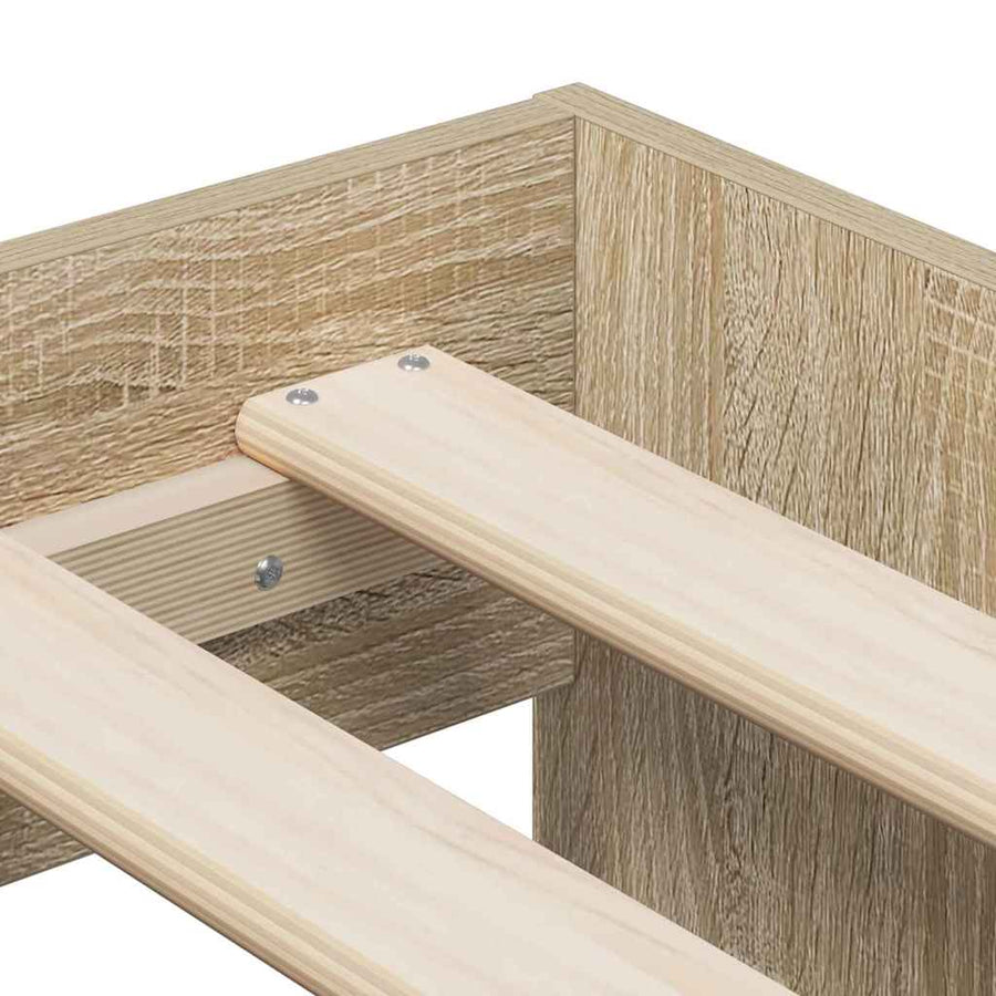 Bedframe met lade Sonoma Eiken 90 x 190 cm Bewerkt hout