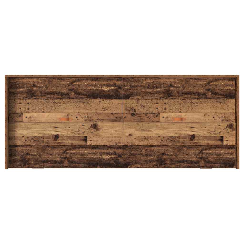 Opbergbedframe met hoofdeinde Oud Hout 80 x 200 cm Bewerkt hout
