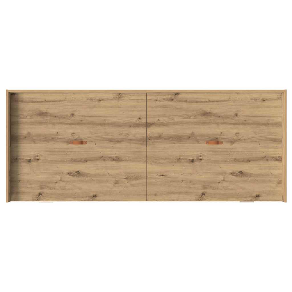 Opbergbedframe met hoofdeinde Artisan Eiken 80 x 200 cm Bewerkt hout
