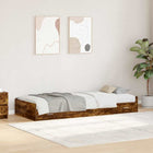 Bed Frame with Headboard Reclaimed Wood 70 x 190 cm Treated Wood